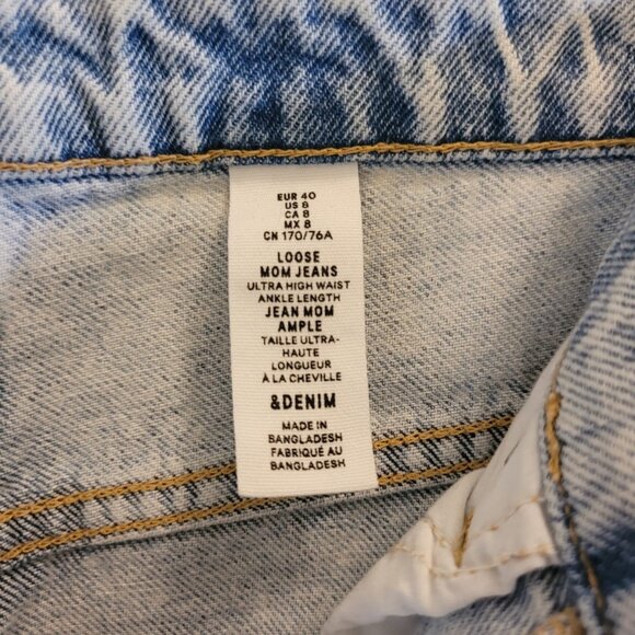 High Rise / Mom Jeans / Light wash - Picture 3 of 6